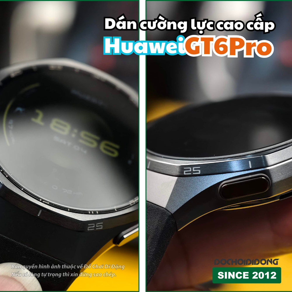 Miếng dán cường lực màn hình cao cấp đồng hồ Huawei GT5 - GT6 Pro Zacase ( GT 5 6 ) 41mm 42mm 46mm