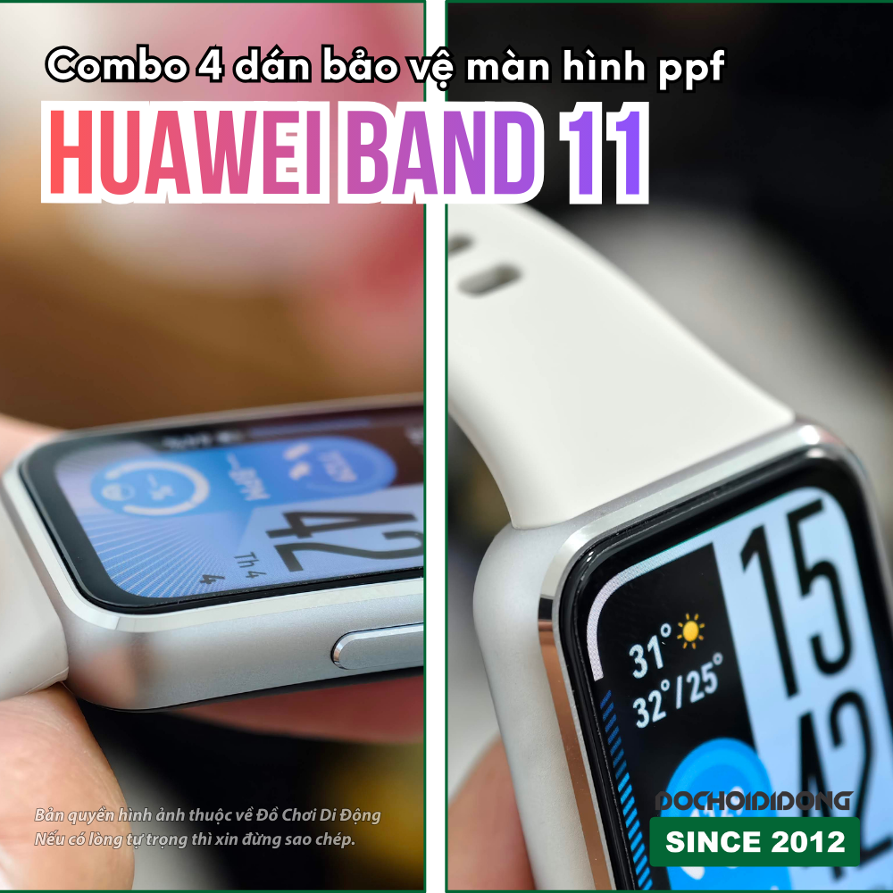 Miếng dán màn hình ppf Huawei band 11 - có cho Band 6 7 8 9 10
