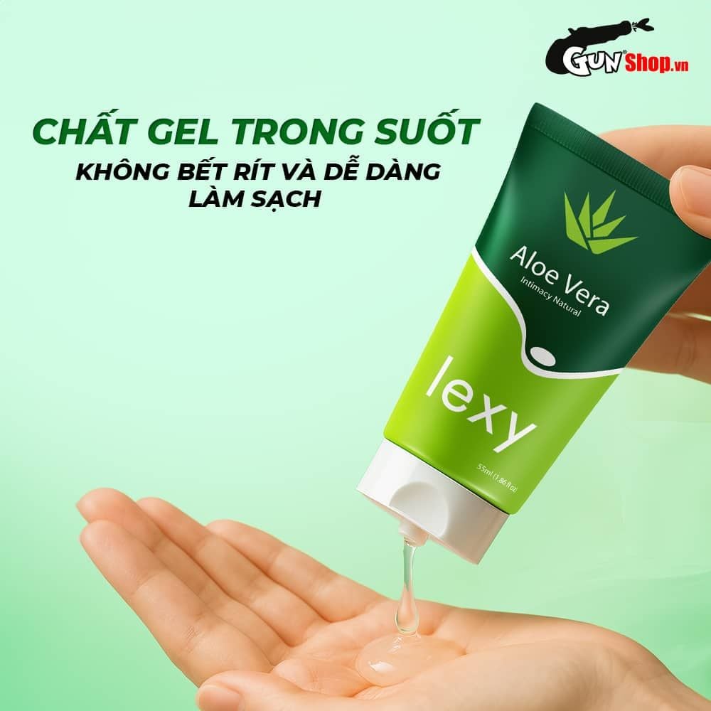 Gel bôi trơn tinh chất lô hội Lexy Aloe - Chai 55ml
