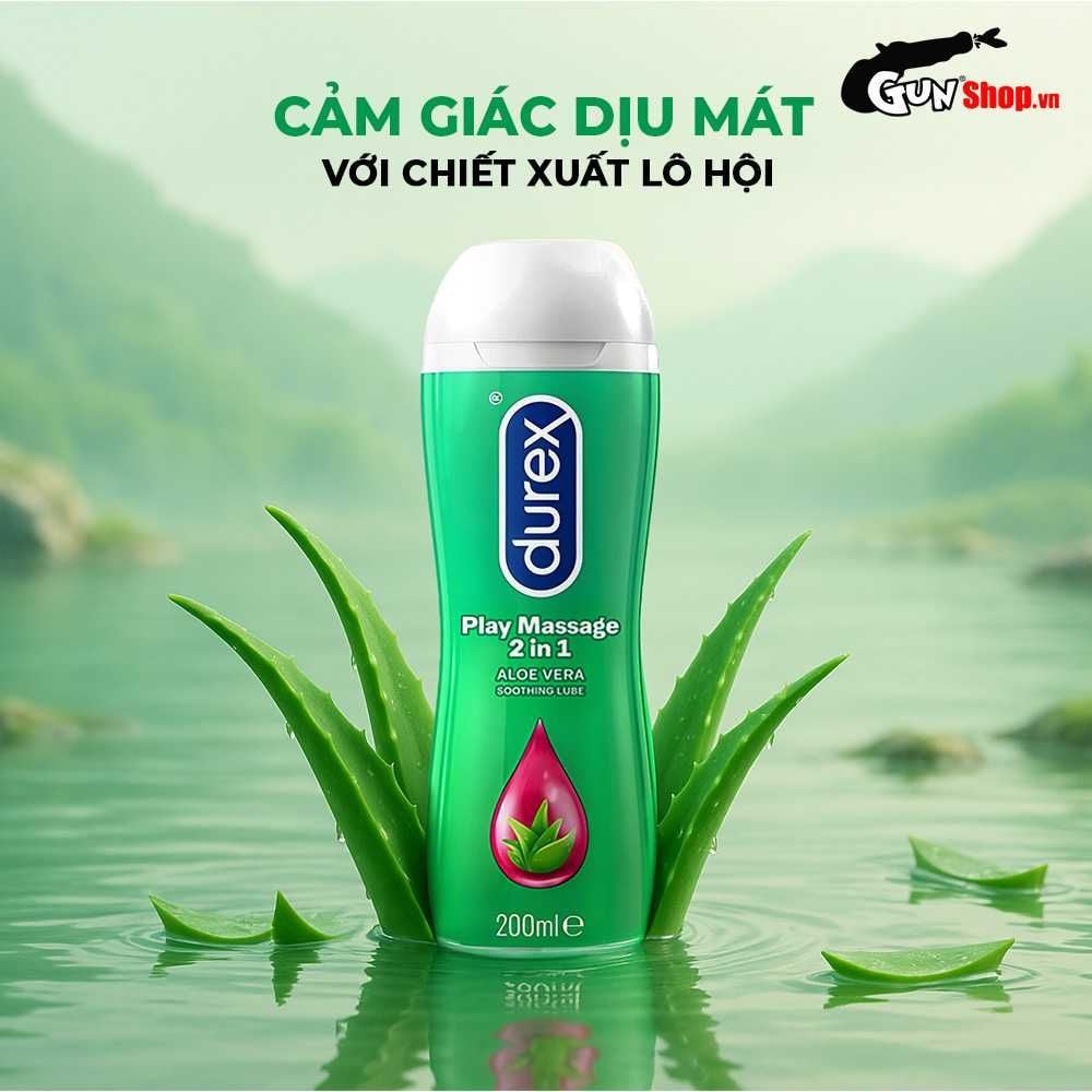 Gel bôi trơn massage Durex Play 2 in 1 - Chai 200ml