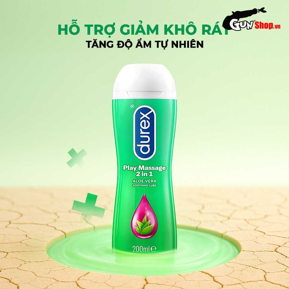 Gel bôi trơn massage Durex Play 2 in 1 - Chai 200ml