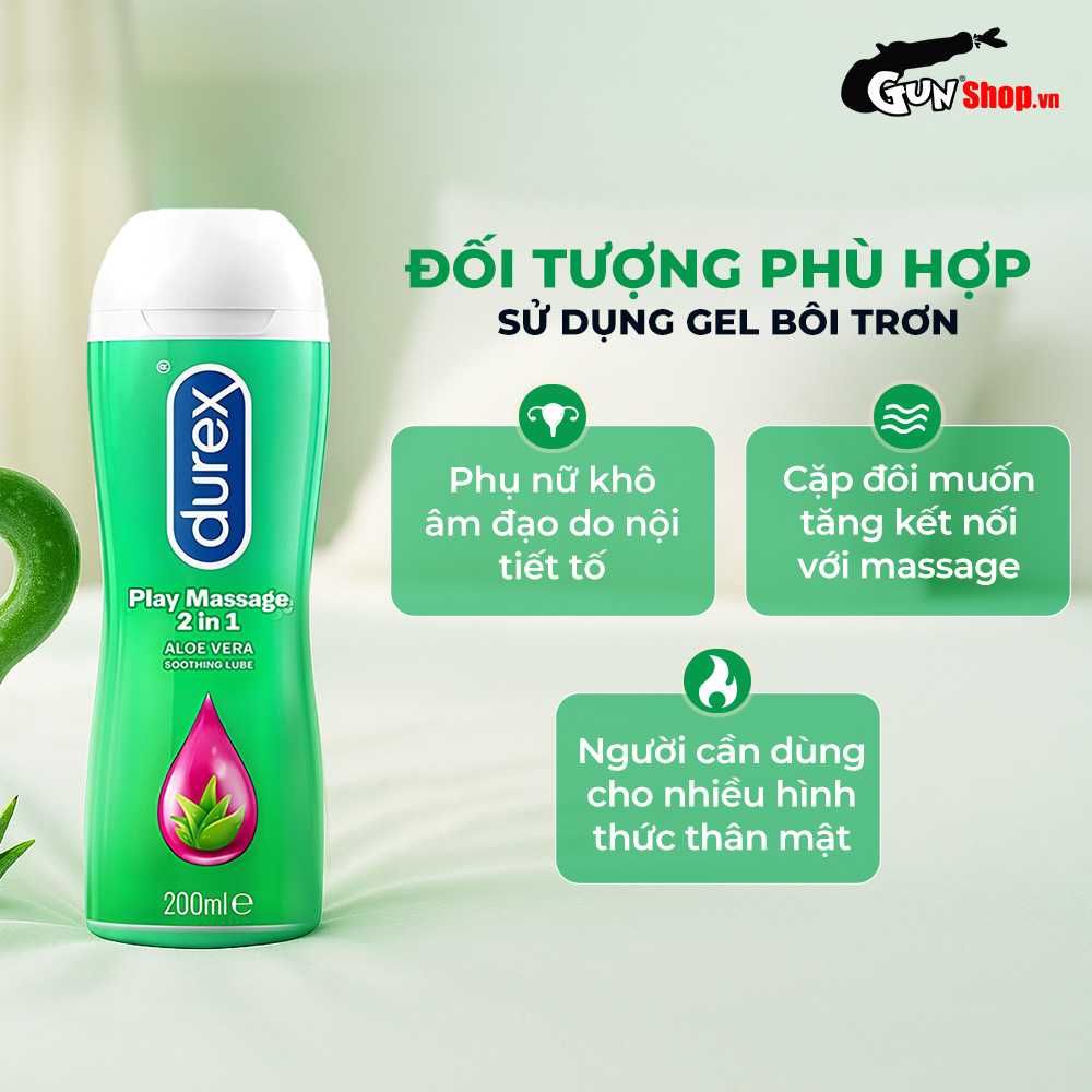 Gel bôi trơn massage Durex Play 2 in 1 - Chai 200ml