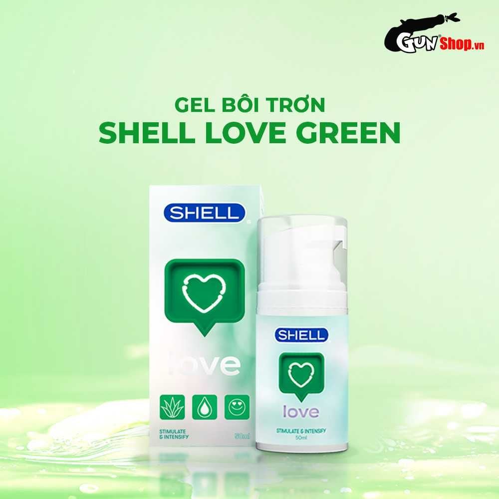 Gel bôi trơn se khít âm đạo và tăng khoái cảm nữ Shell Love Green - Chai 50ml
