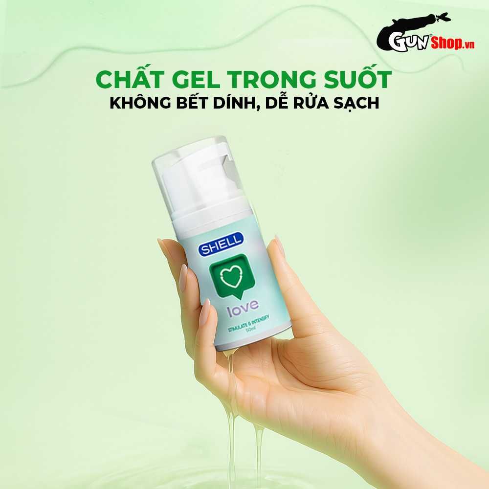 Gel bôi trơn se khít âm đạo và tăng khoái cảm nữ Shell Love Green - Chai 50ml