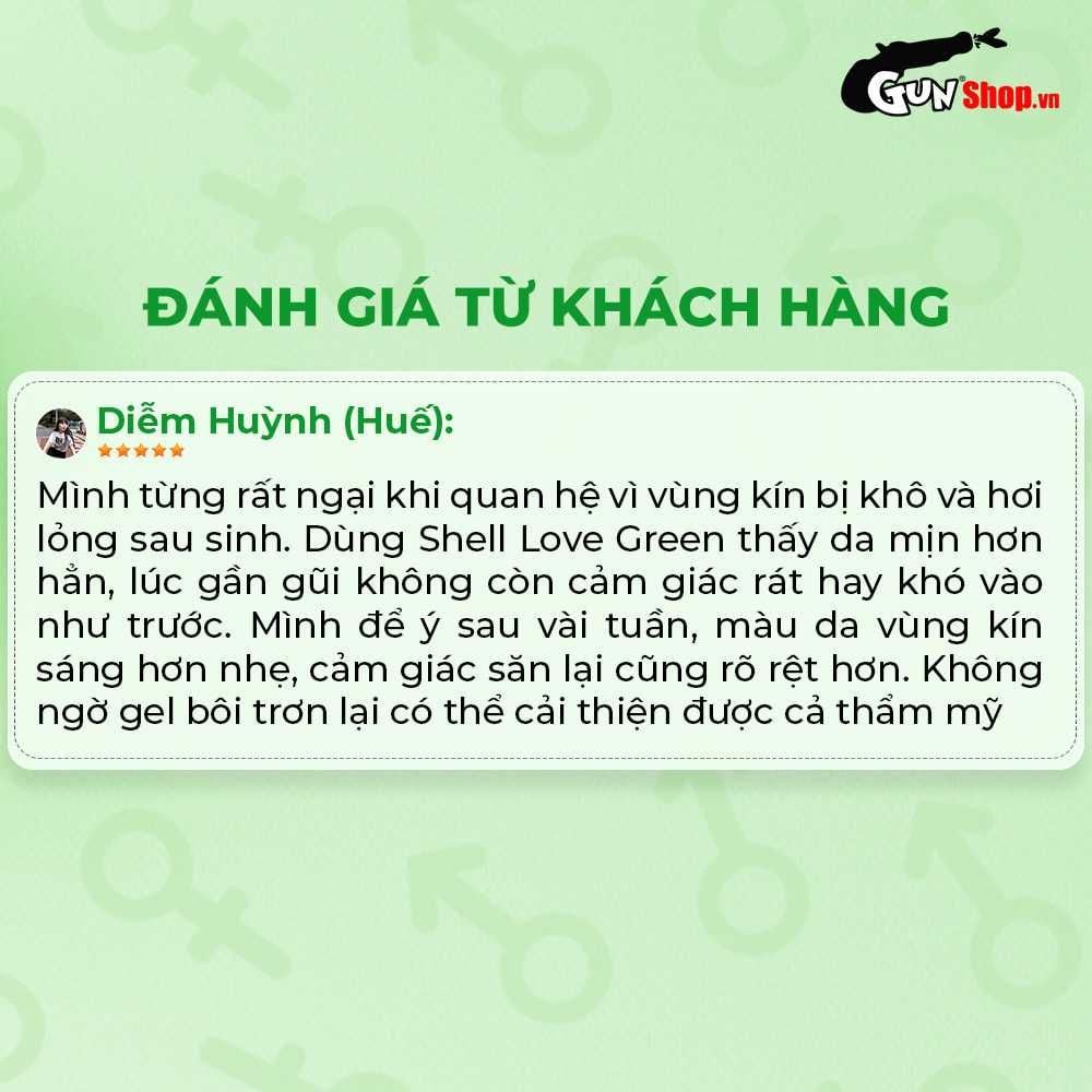 Gel bôi trơn se khít âm đạo và tăng khoái cảm nữ Shell Love Green - Chai 50ml