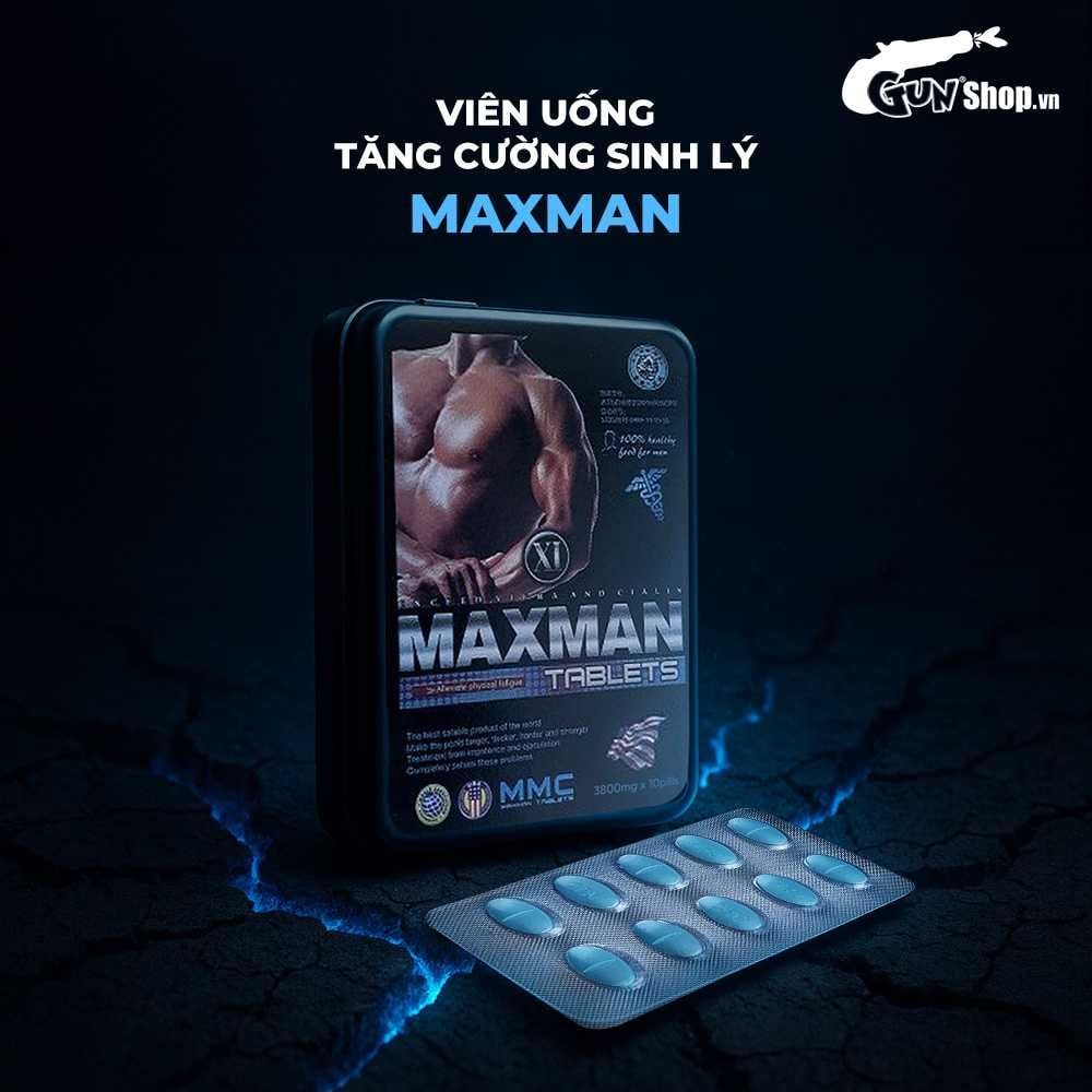 Viên uống hỗ trợ cương dương, tăng cường sinh lý Maxman - Hộp 10 viên