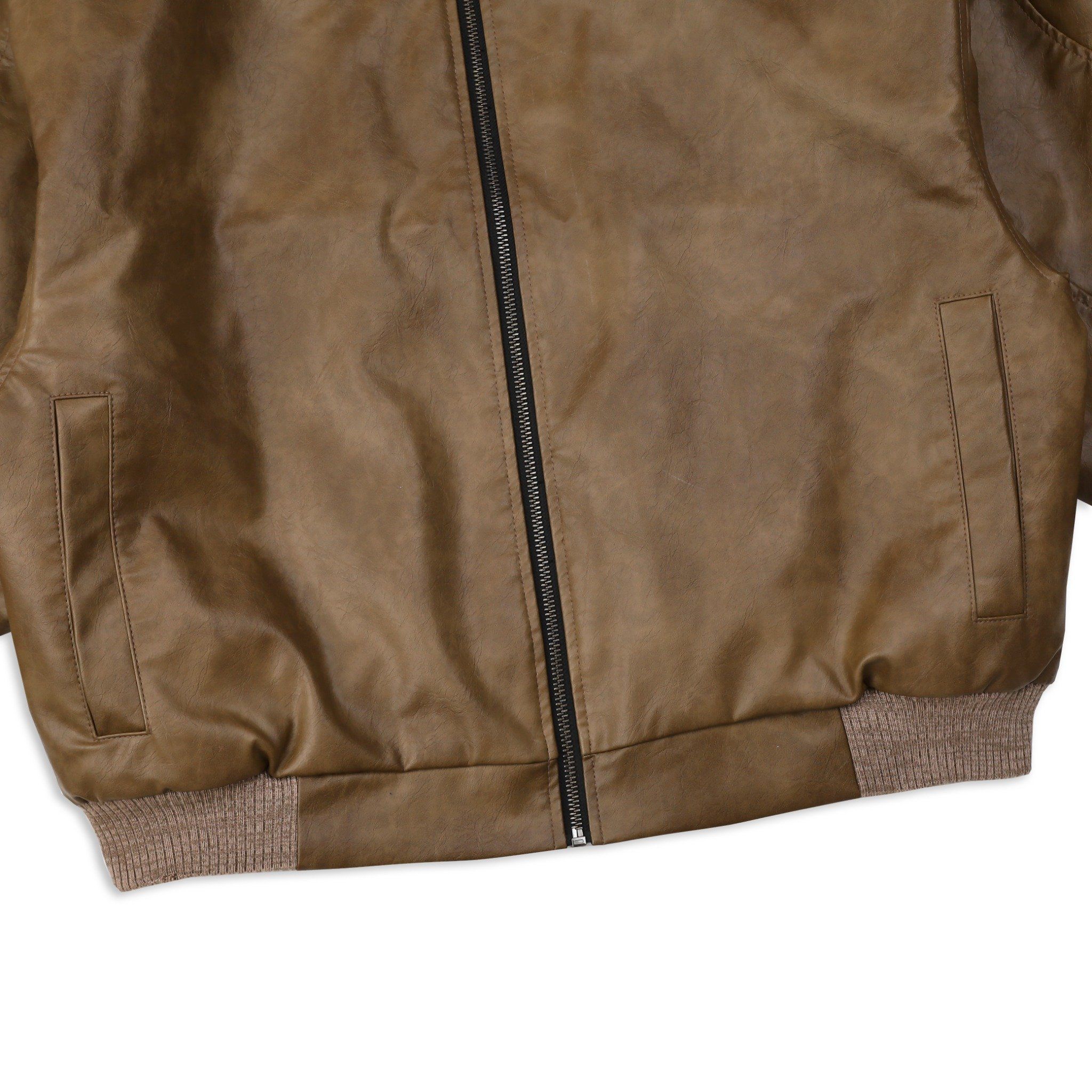 SWE EAZY LEATHER BOMBER - BROWN