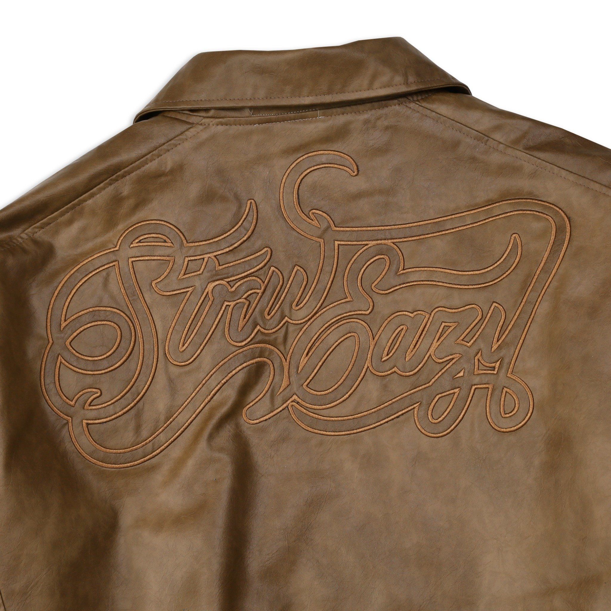 SWE EAZY LEATHER BOMBER - BROWN