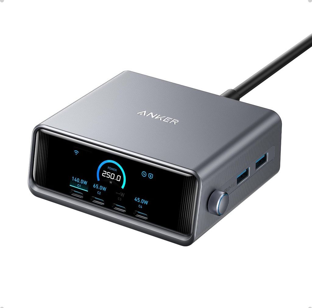 Trạm sạc Anker Prime 4C2A 250W Bạc A2345