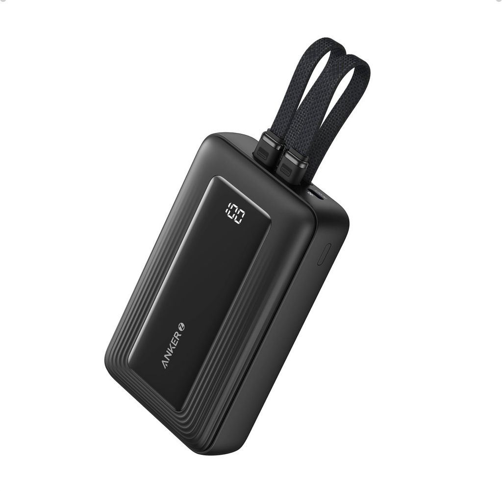 Sạc dự phòng Anker Zolo 1C1A 45W 20000mah (Built-In Dual USB-C Cables) Đen A1681