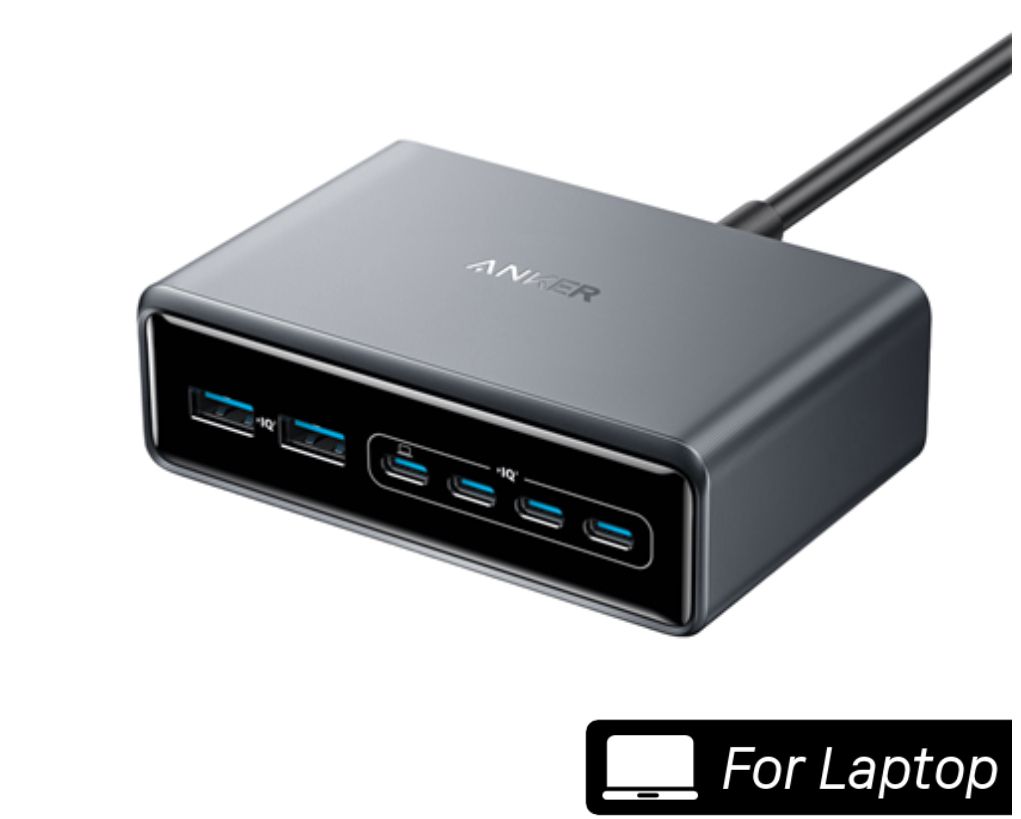 Củ sạc Anker Prime 4C2A 200W Bạc A2683