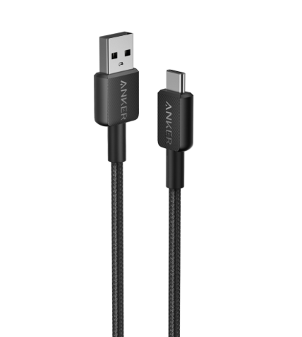 Cáp sạc Anker 322 A-C 0.9m Nylon Đen A81H5