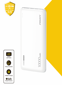 Sạc dự phòng Pisen-Mr White Digital 10000mAh model TP-D094 (GLB)