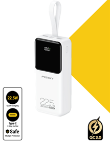 Sạc dự phòng PISEN-Semi Mirror 20000mAh , White model TP-D039(GLB)