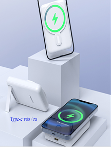 Sạc dự phòng PISEN QUICK PowerMag 20W PD238C-1 10000mAh model LS-DY191(GLB)