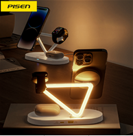 Sạc nhanh không dây đa năng PISEN PRO - Wireless 3-in-1 Night Light model TP-C24(GLB)
