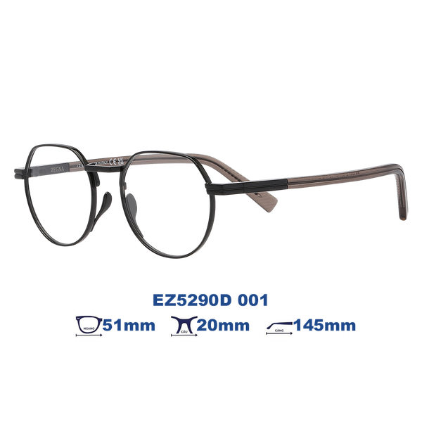 Gọng kính Zegna EZ5290D 001 đen lịch lãm | Mắt Kính Liên Sơn – LienSon
