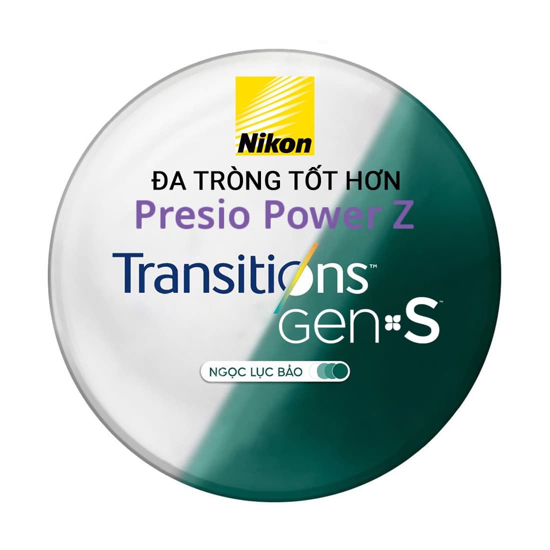 Tròng kính Đa tròng Nikon Presio Power Z: Tầm nhìn cá nhân hóa & thoải mái
