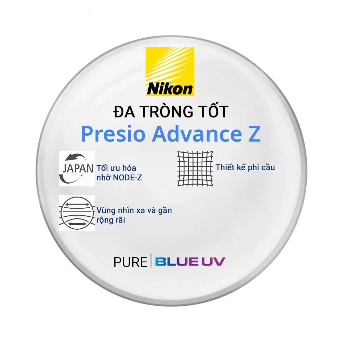 Tròng kính Đa tròng Nikon Presio Advance Z: Tầm nhìn rộng & sắc nét