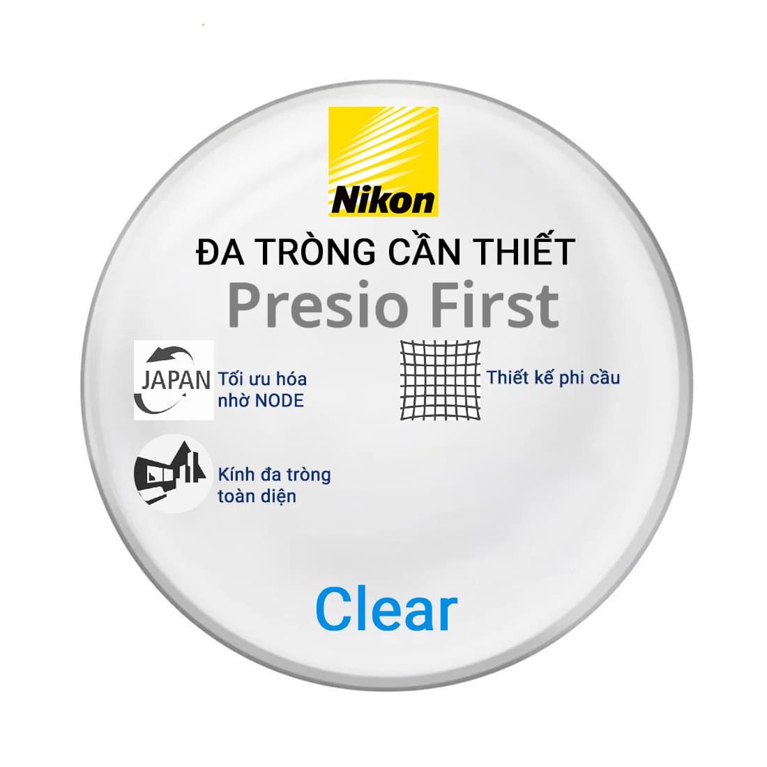 Tròng kính Đa tròng Nikon Presio First: Tầm nhìn tự nhiên & thoải mái