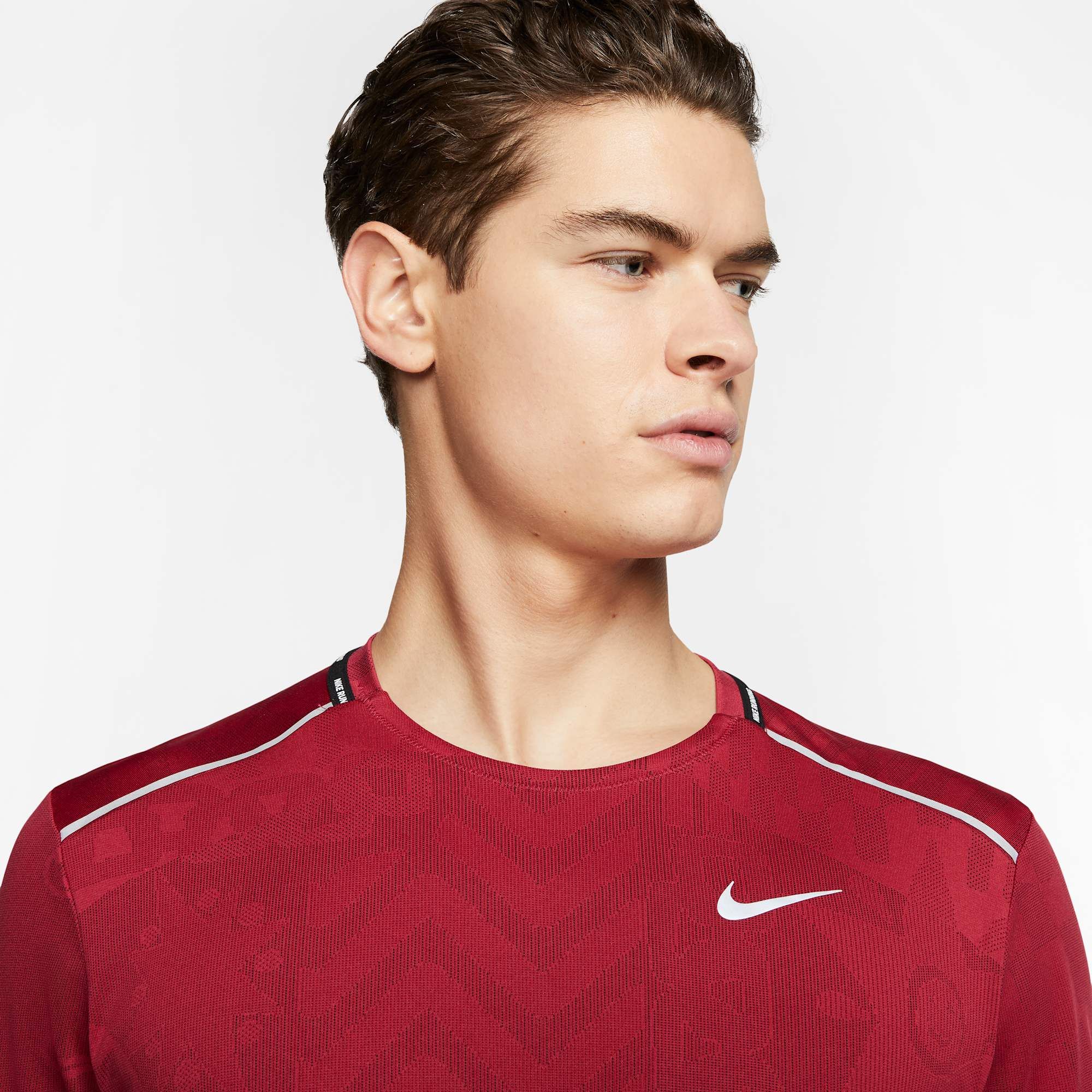 Nike Dri-FIT Wild Run Tech Knit Top - Red