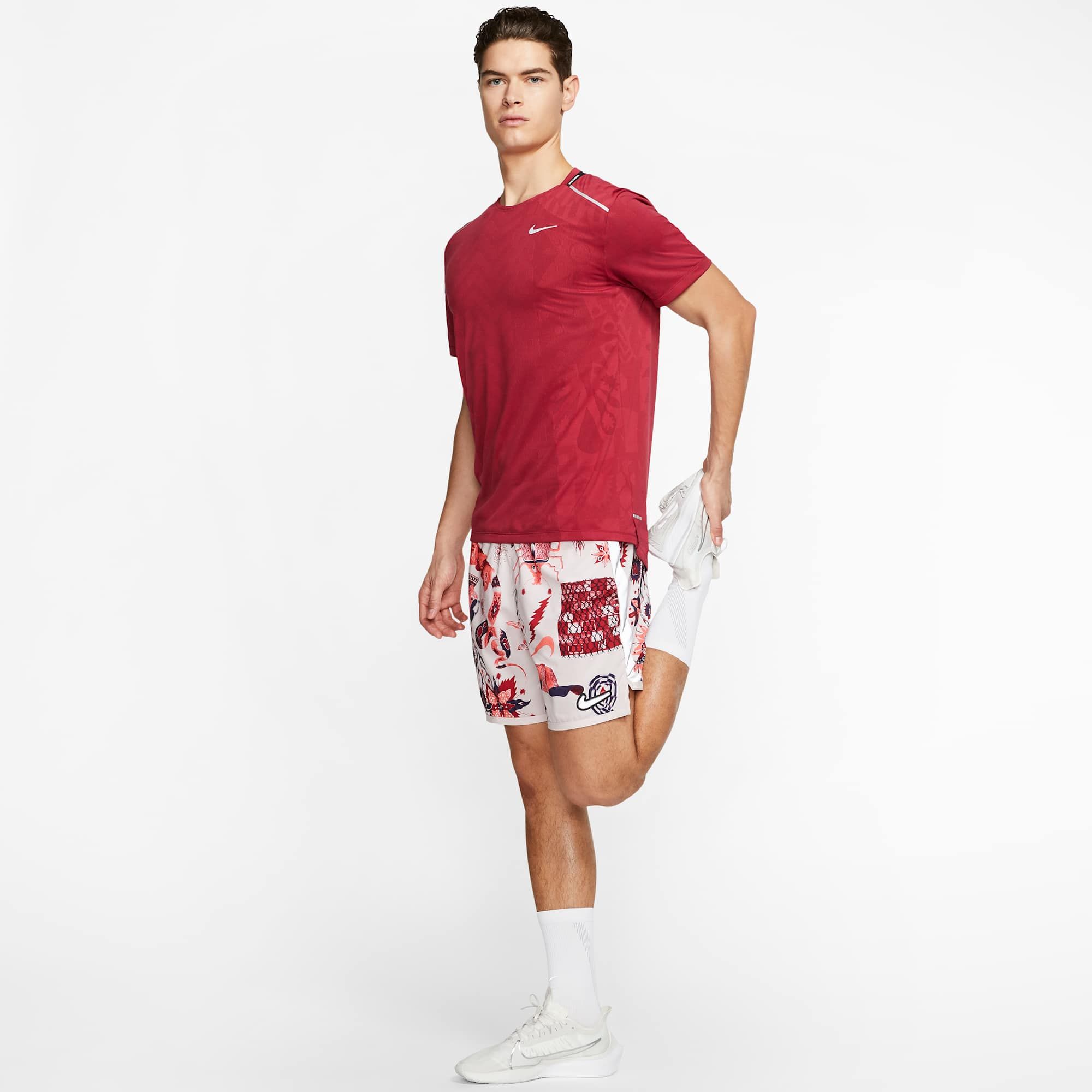 Nike Dri-FIT Wild Run Tech Knit Top - Red