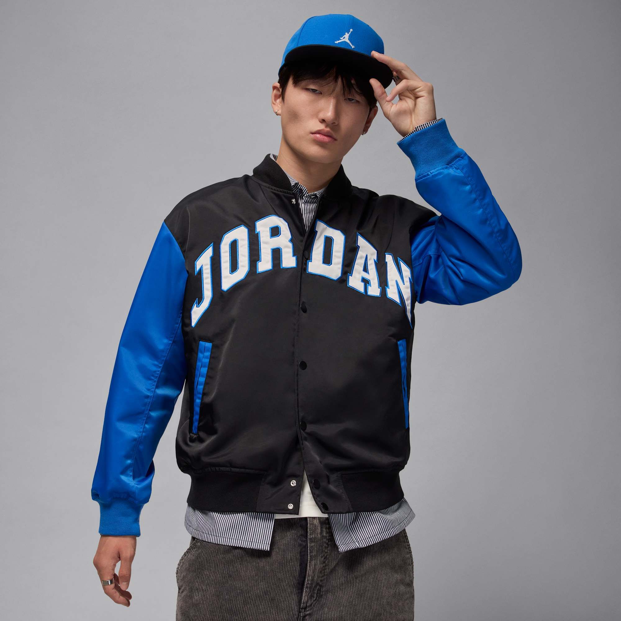 Jordan Brooklyn Collegiate Varsity Jacket - Sport Blue