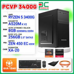 MÁY TÍNH VĂN PHÒNG AMD RYZEN 5 3400G / A520M / 8GB / 256GB – PCBIENHOA