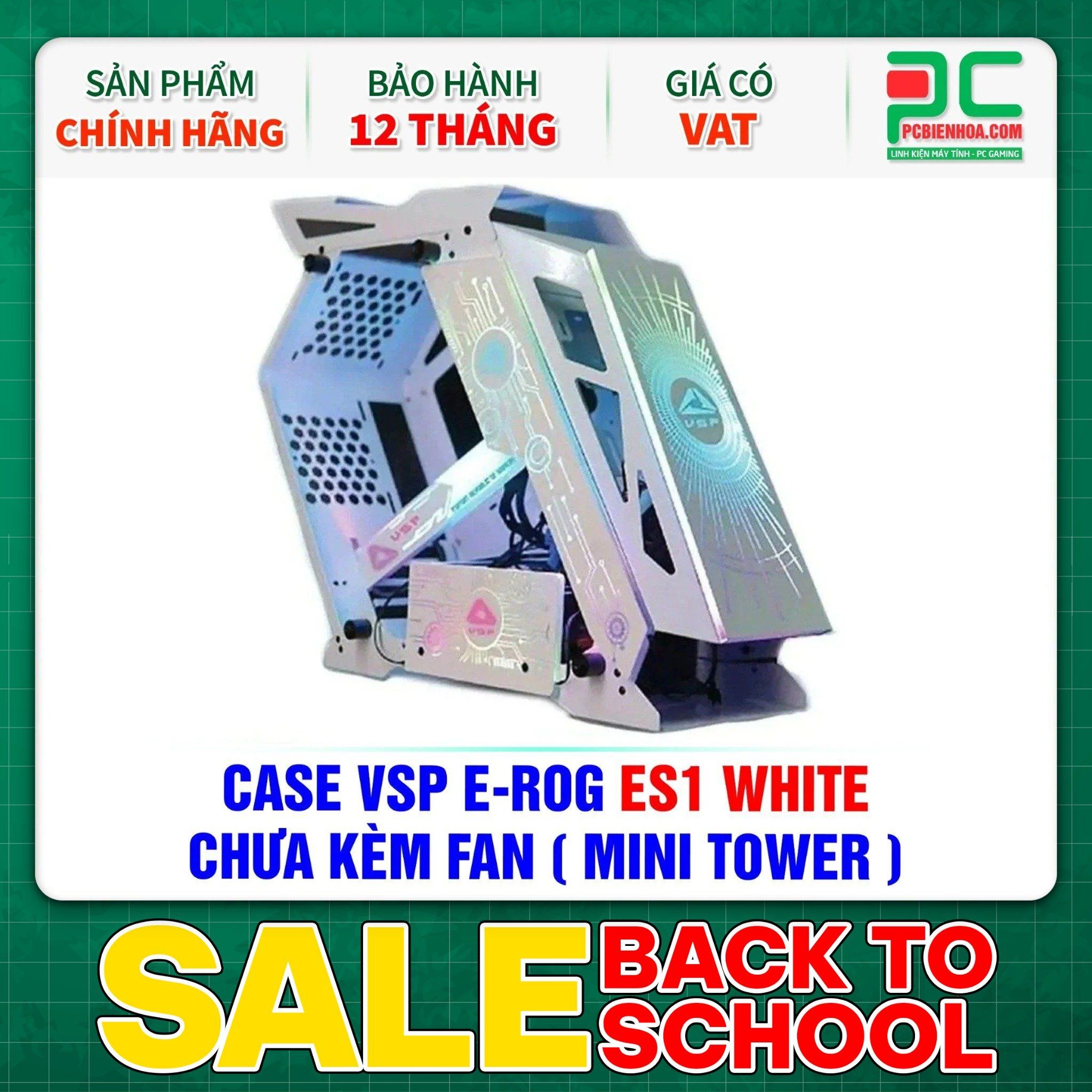 CASE VSP E-ROG ES1 WHITE - CHƯA KÈM FAN ( MINI TOWER )