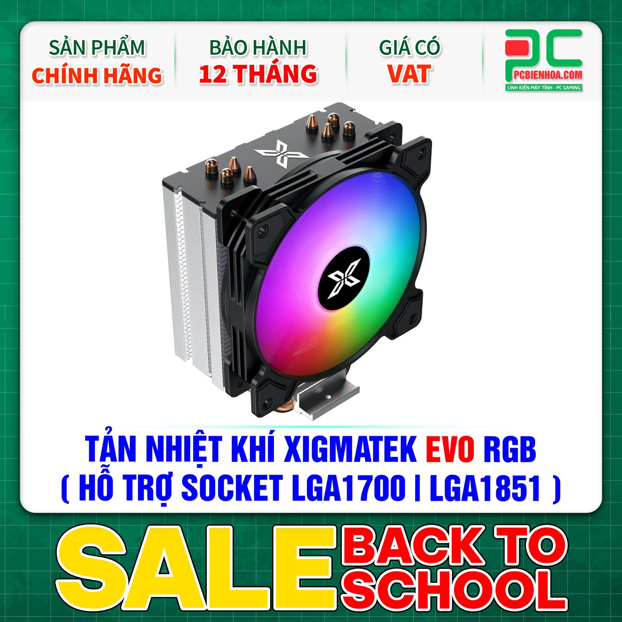 TẢN NHIỆT KHÍ XIGMATEK EVO RGB ( HỖ TRỢ SOCKET LGA1700|1851 - EN47138 )
