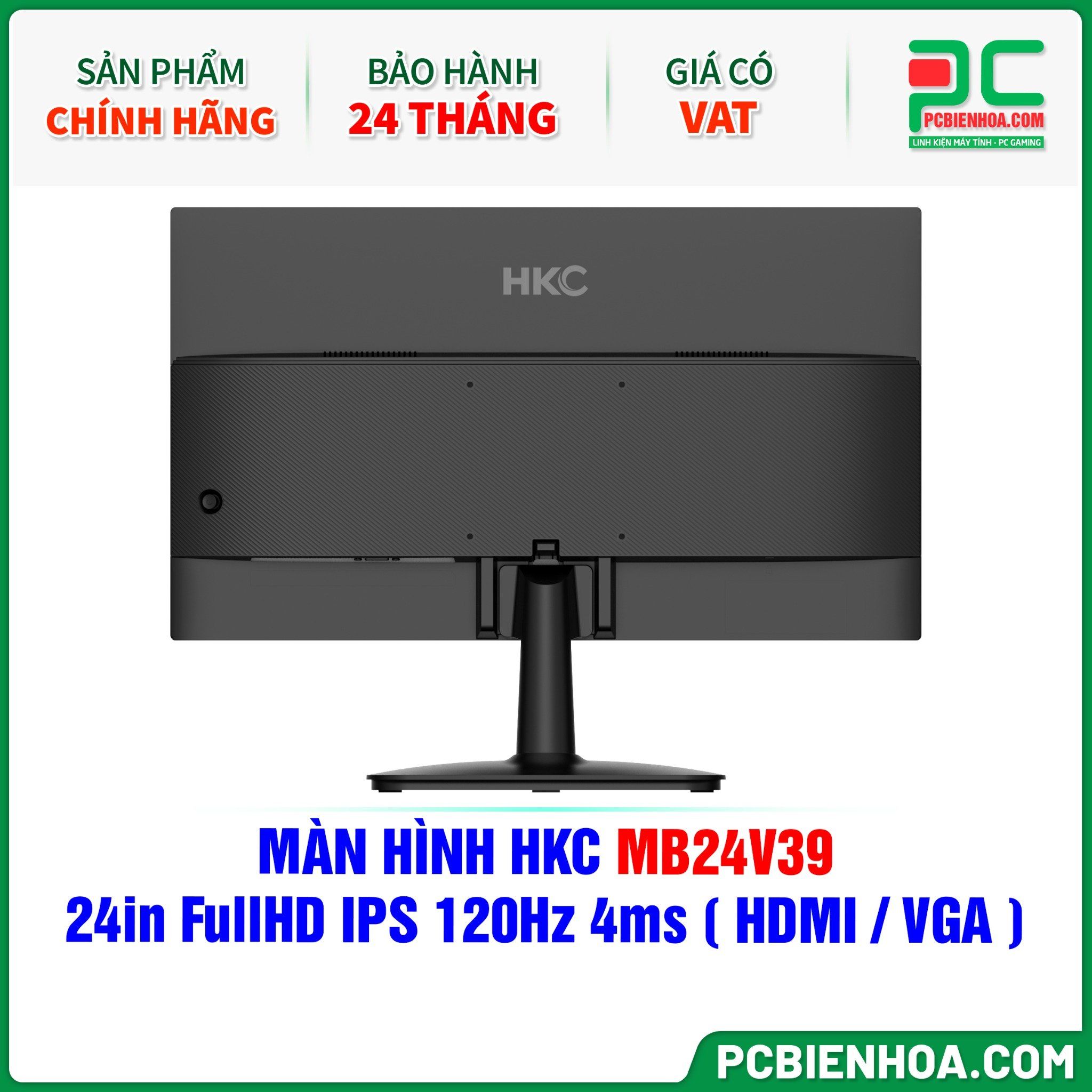MÀN HÌNH HKC MB24V39 - 24in FullHD IPS 120Hz 4ms ( HDMI / VGA )