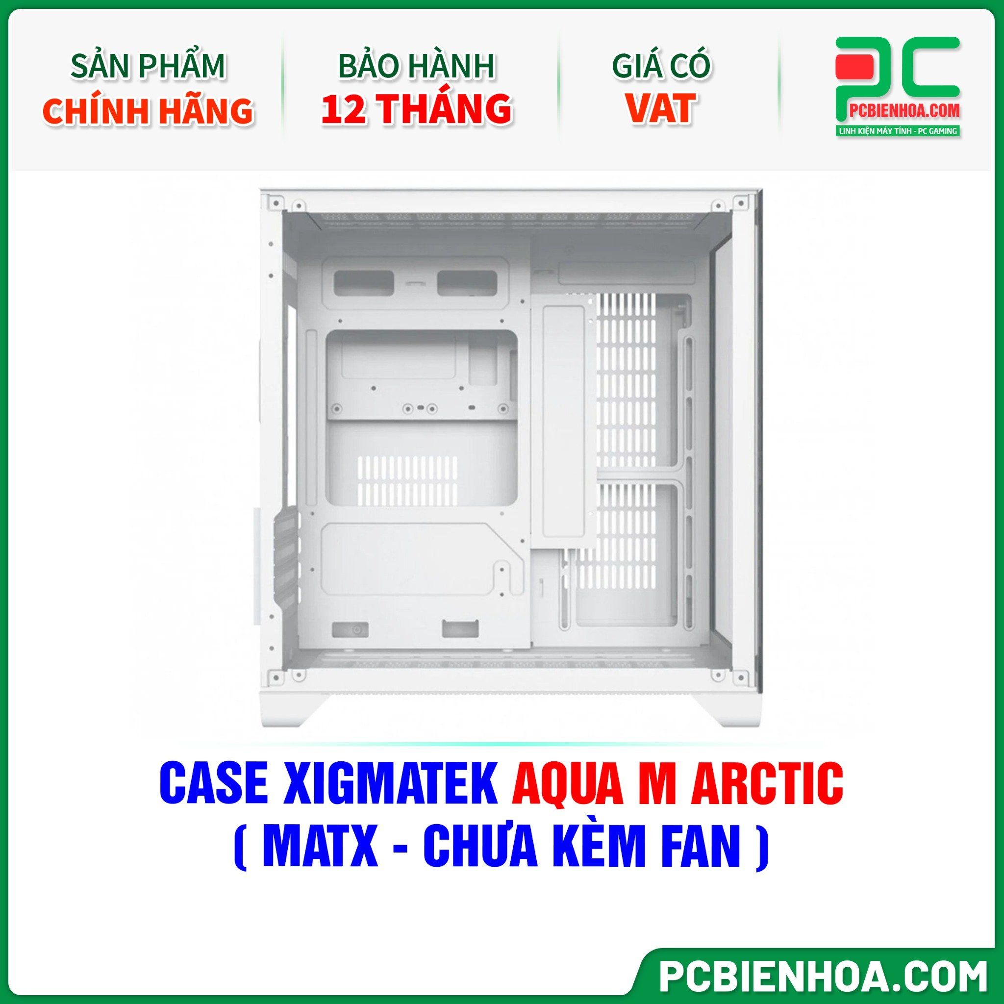 CASE XIGMATEK AQUA M ARCTIC ( MATX - CHƯA KÈM FAN )