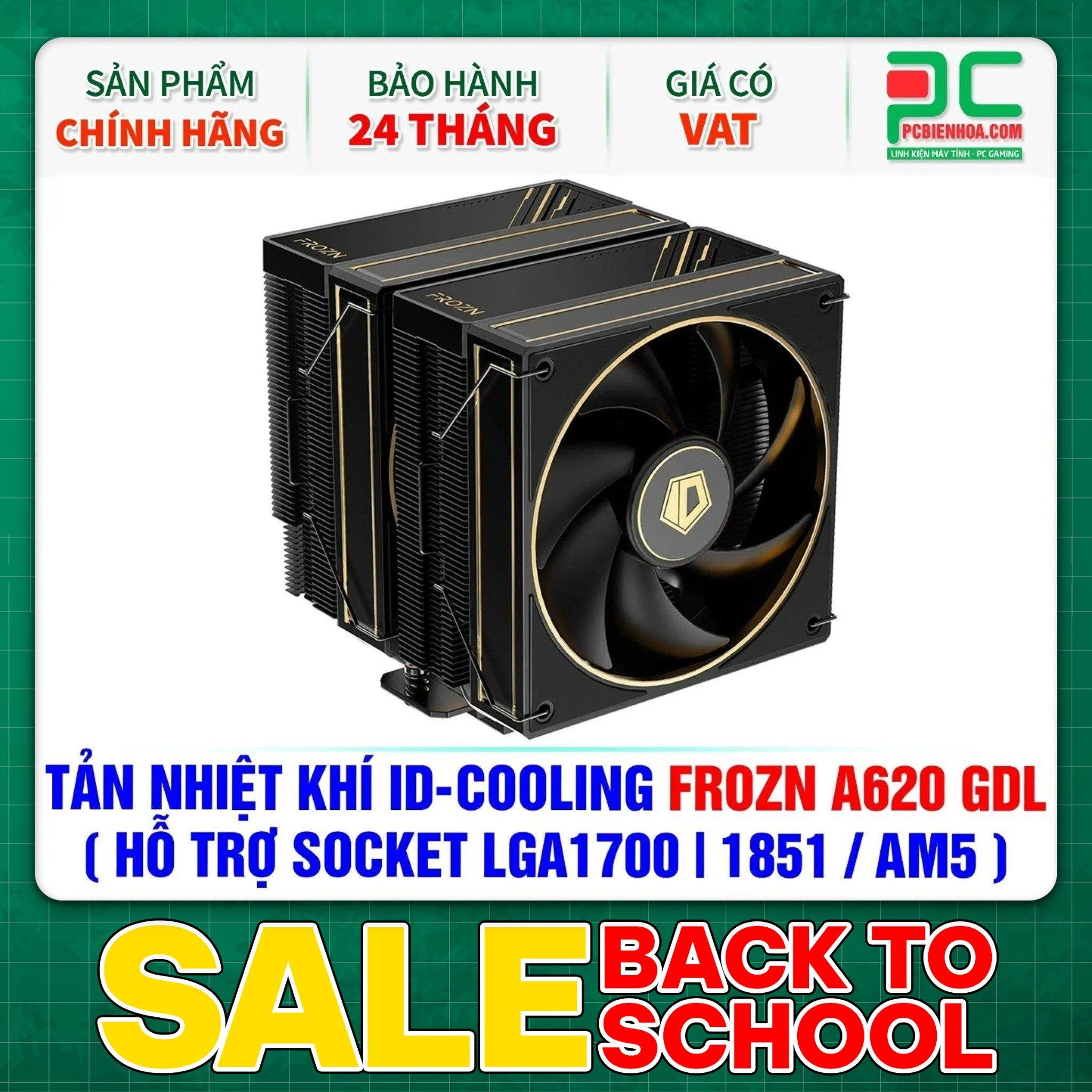 TẢN NHIỆT KHÍ ID-COOLING FROZN A620 GDL ( HỖ TRỢ SOCKET LGA1700|1851 / AM5 )