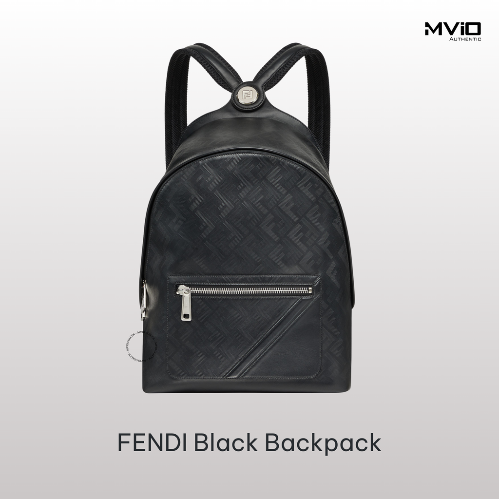 Balo Fendi Đen Vân FF Chìm7VZ076APDO F0GXN