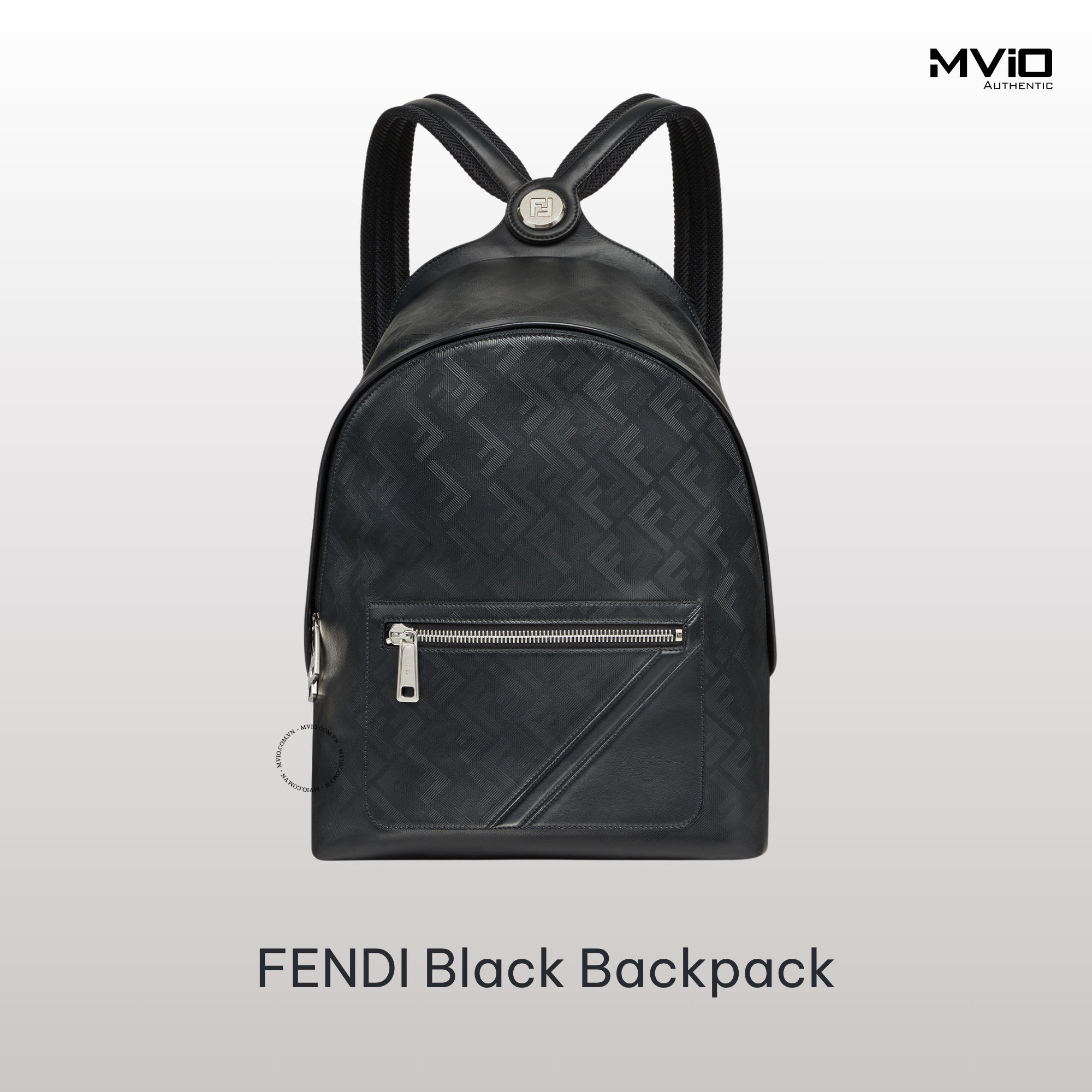 Balo Fendi Đen Vân FF Chìm7VZ076APDO F0GXN