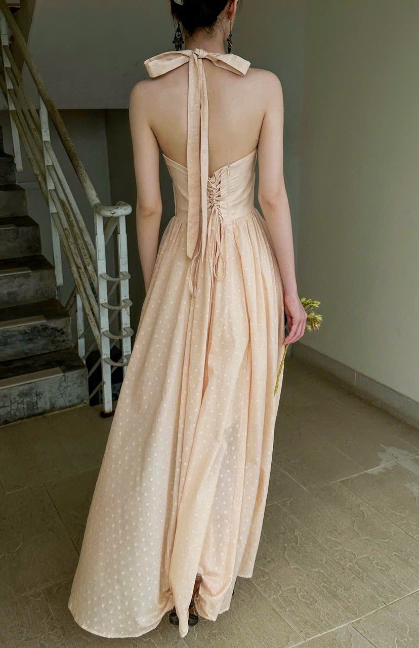 Bianca Dress - Đầm Corset Cổ Yếm D0725