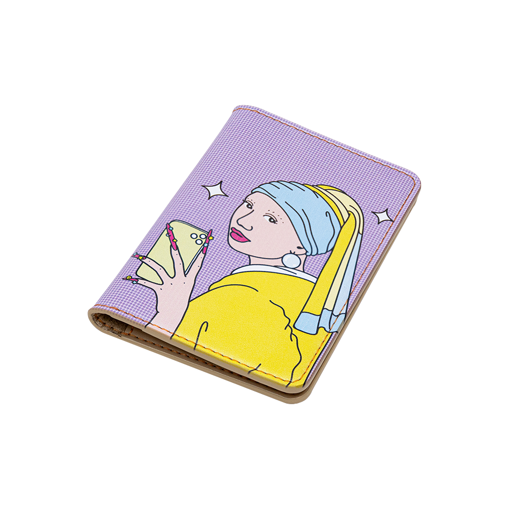 Bao Da Hộ Chiếu Girl with Pearl