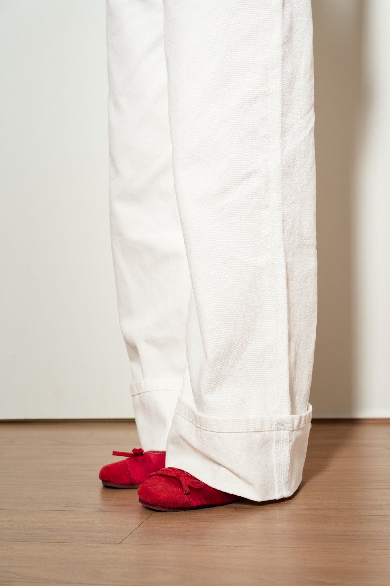 White Straight Leg Jeans