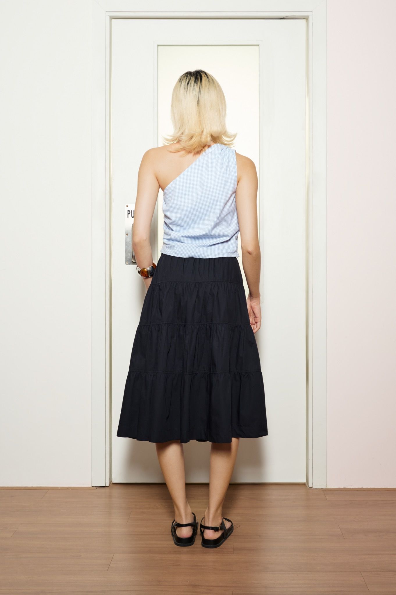 Black Mid-length Skirt