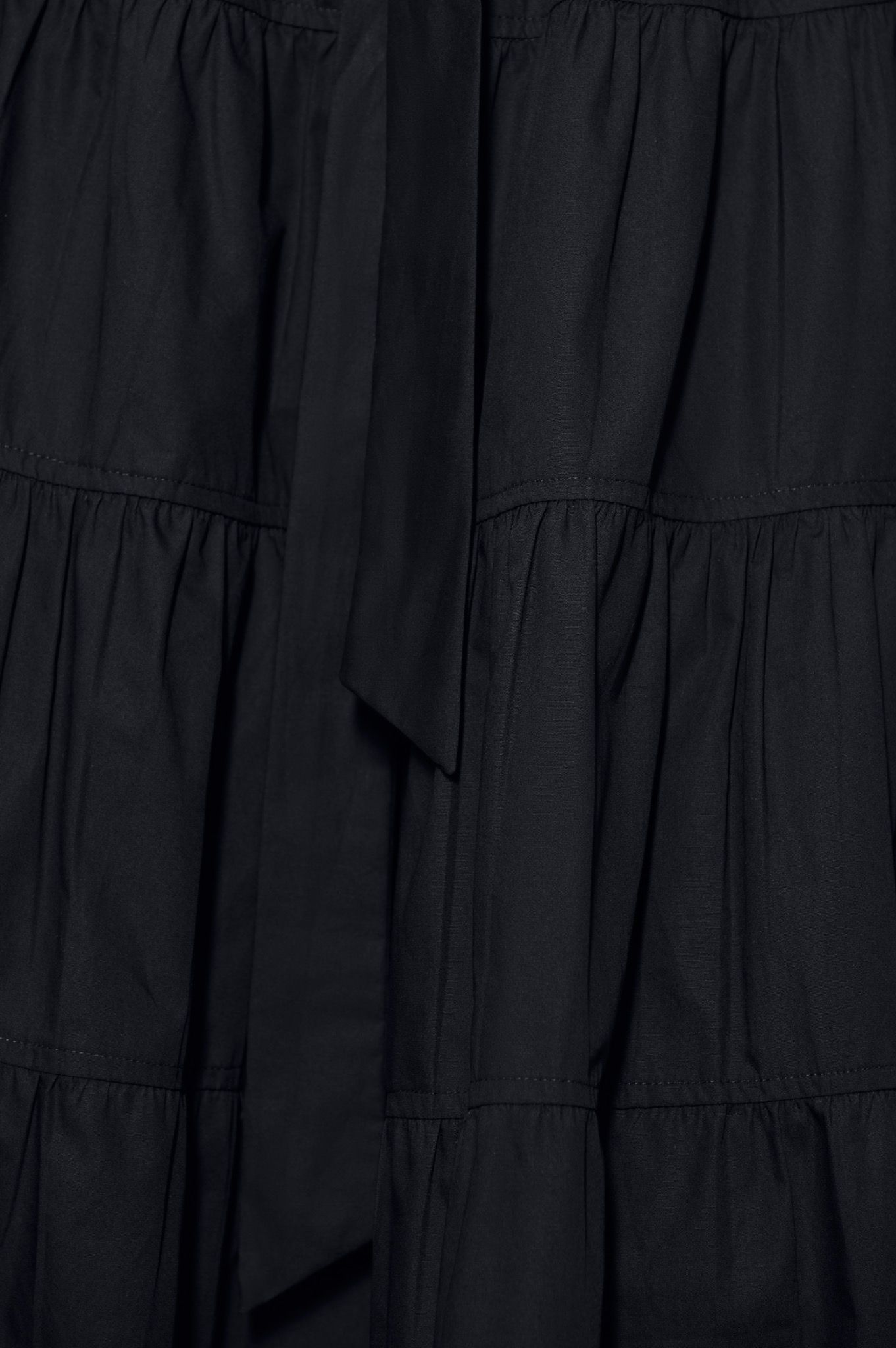 Black Mid-length Skirt