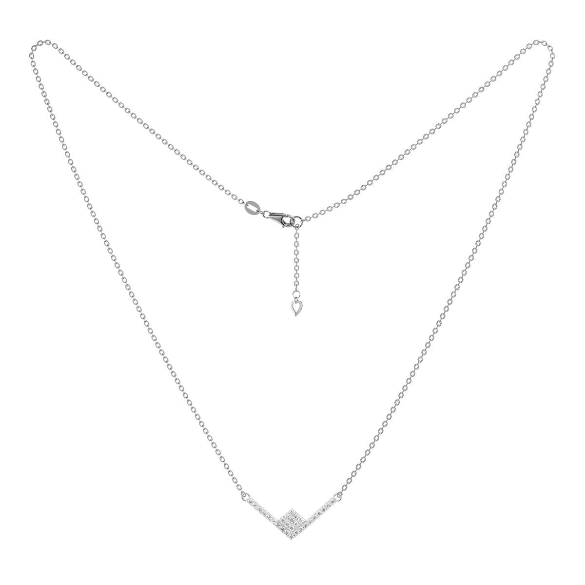 Dây liền mặt kim cương viên vàng 14K Celestine