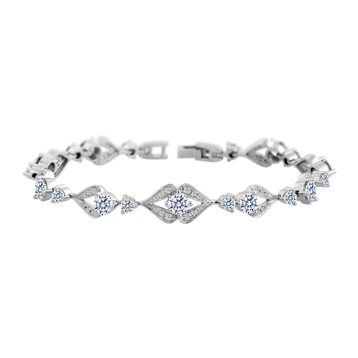 Lắc đính đá CZ vàng 14K Fiesta N 3C