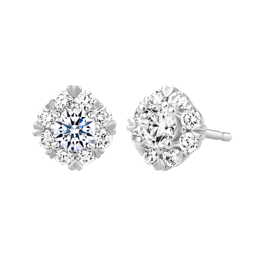 Ổ Bông kim cương tấm vàng 14K Jaminary 3C