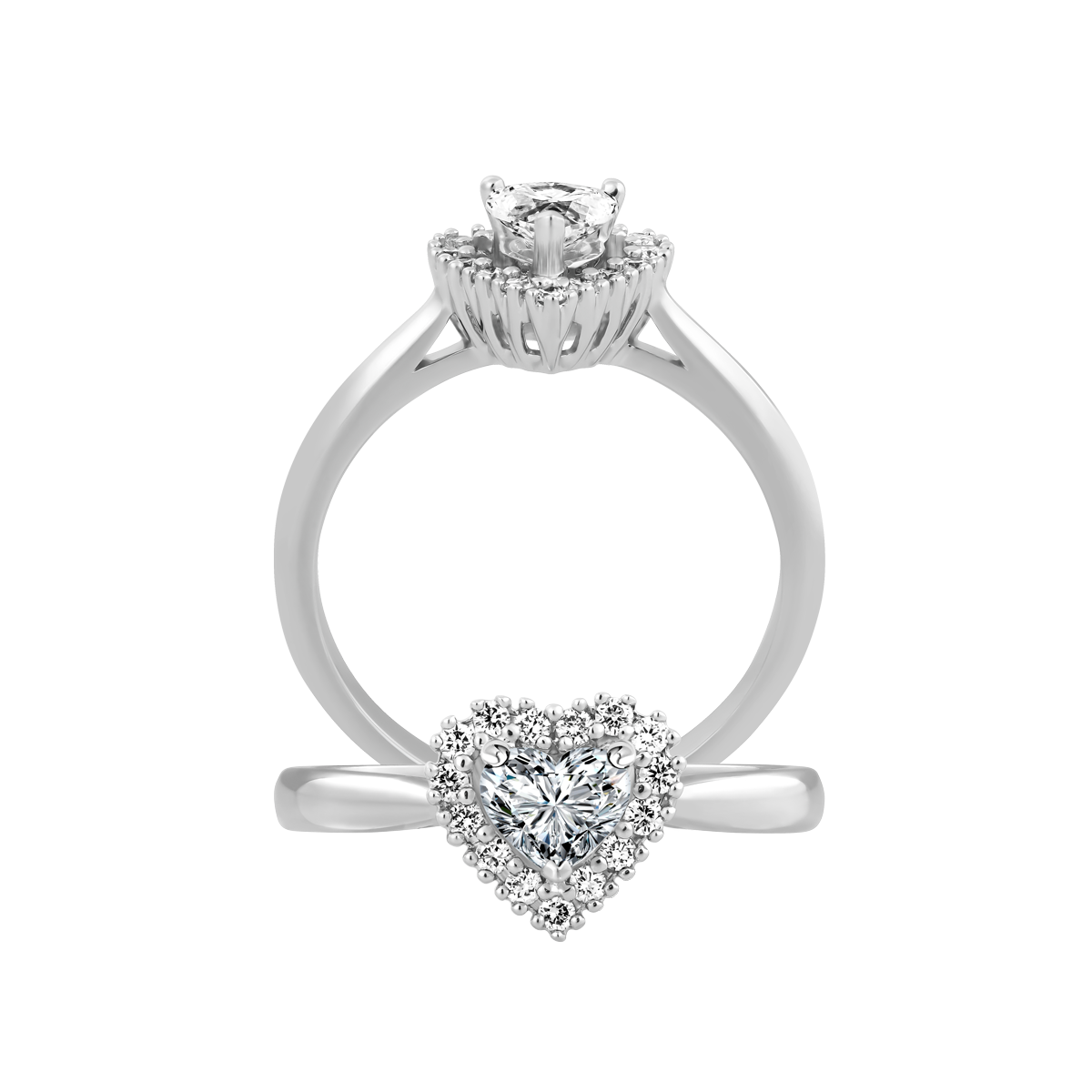 Nhẫn nữ kim cương viên vàng 14K Helena HR 2C