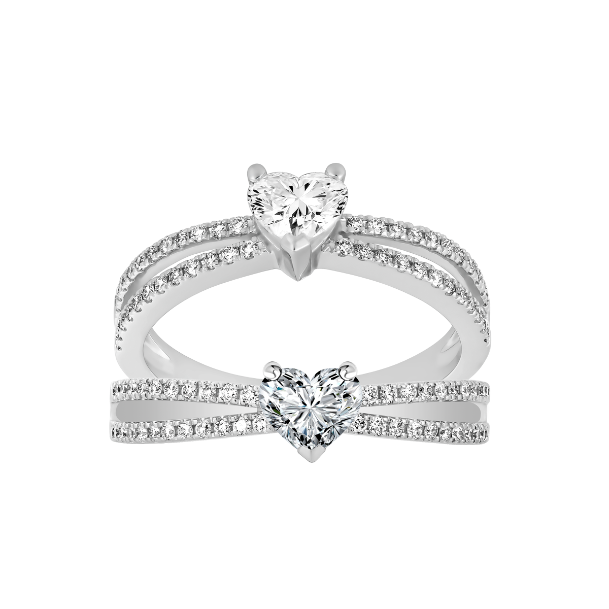 Nhẫn nữ kim cương viên vàng 14K Eminent HR 2C