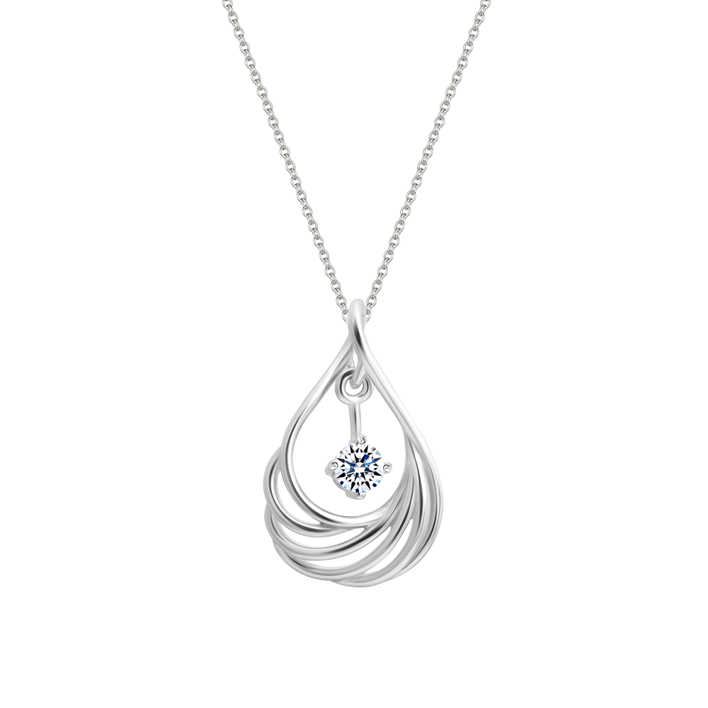 Mặt đính đá CZ vàng 18K Baggery