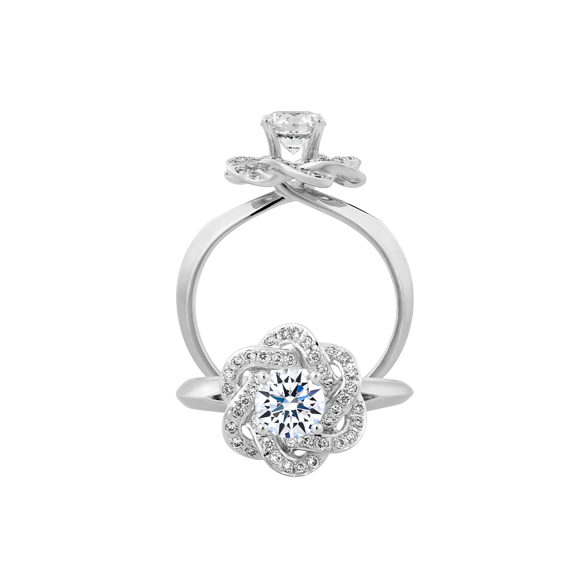 Nhẫn nữ kim cương tấm vàng 18K Chummy N 3C