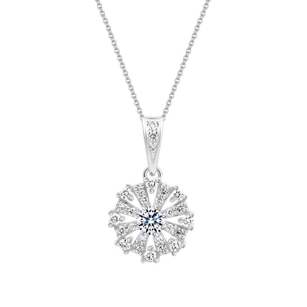 Mặt kim cương vàng 14K Vanna 10p