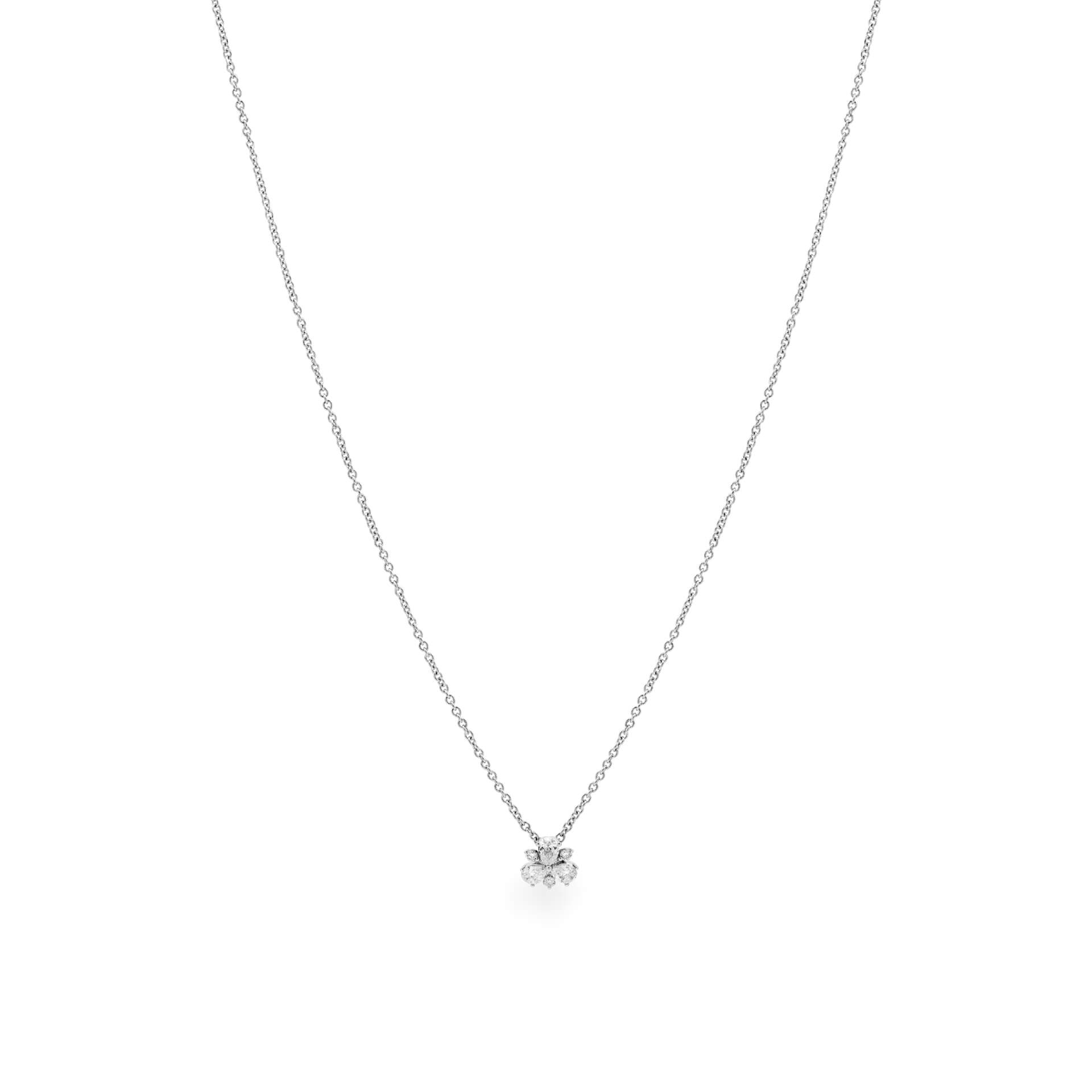 Dây liền mặt kim cương viên vàng 14K Jena A128 TD