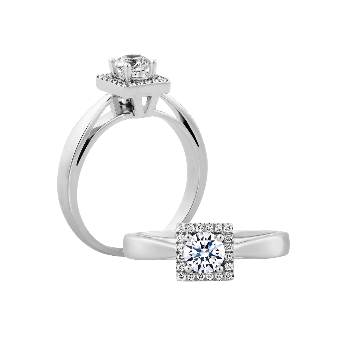 Nhẫn nữ kim cương vàng 14K Attraction N 10p
